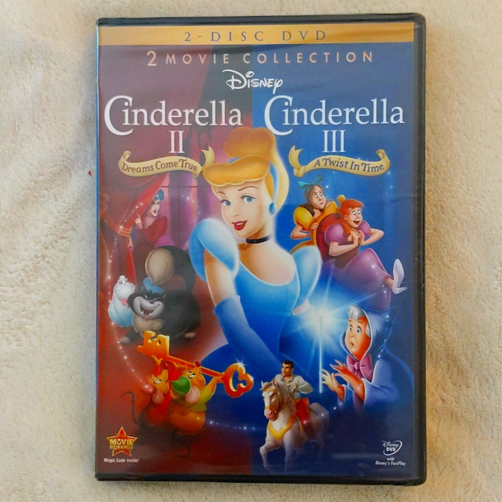 DISNEY 2 Movie Collection DVD Cinderella II & III